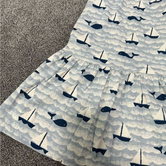 Winter Water Factory Nautical Whale Sailboat Valencia Dress Sz 6 - Picture 4 of 5